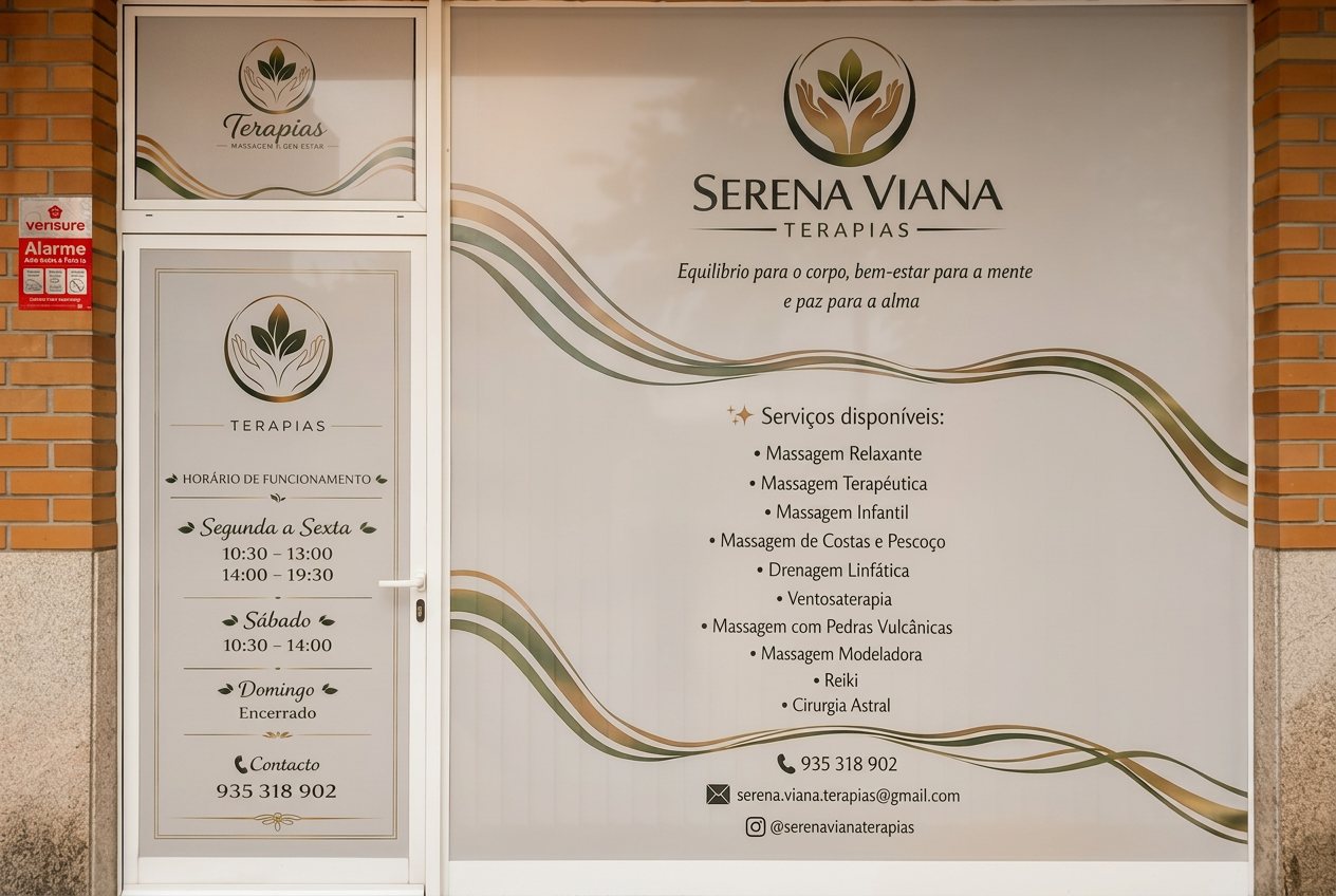 Entrada da Serena Viana Terapias em Barroselas